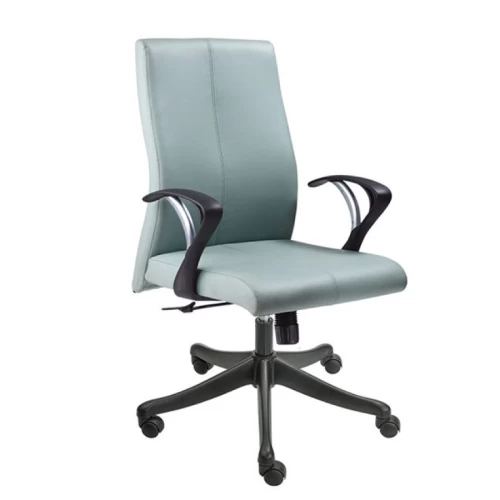 Mid Back Sleek Leatherette Chair